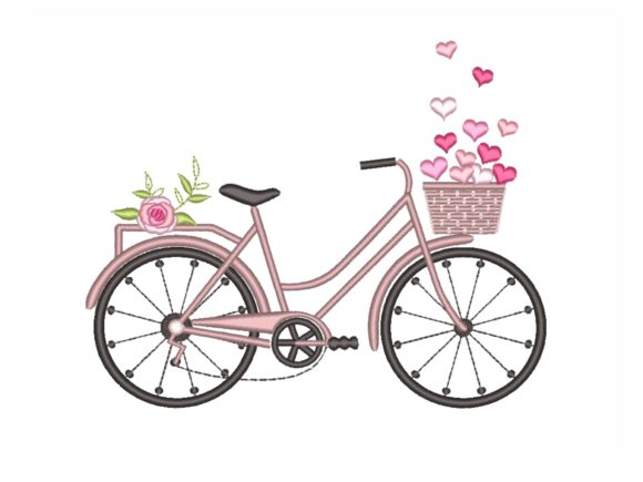 Bicycle with Hearts