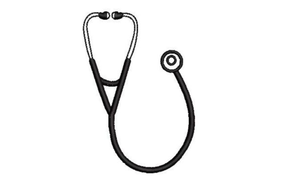 Black and White Stethoscope