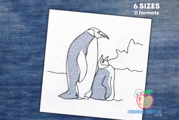 Mother Penguin with Baby Penguin