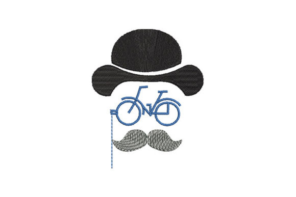 Vintage Gentleman Portrait and Bicycle